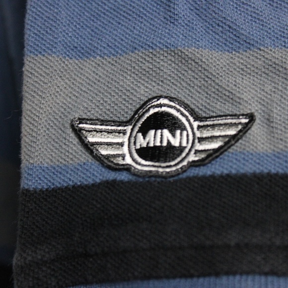 Mini Cooper XL Striped Polo Official T-Shirt - Picture 2 of 6